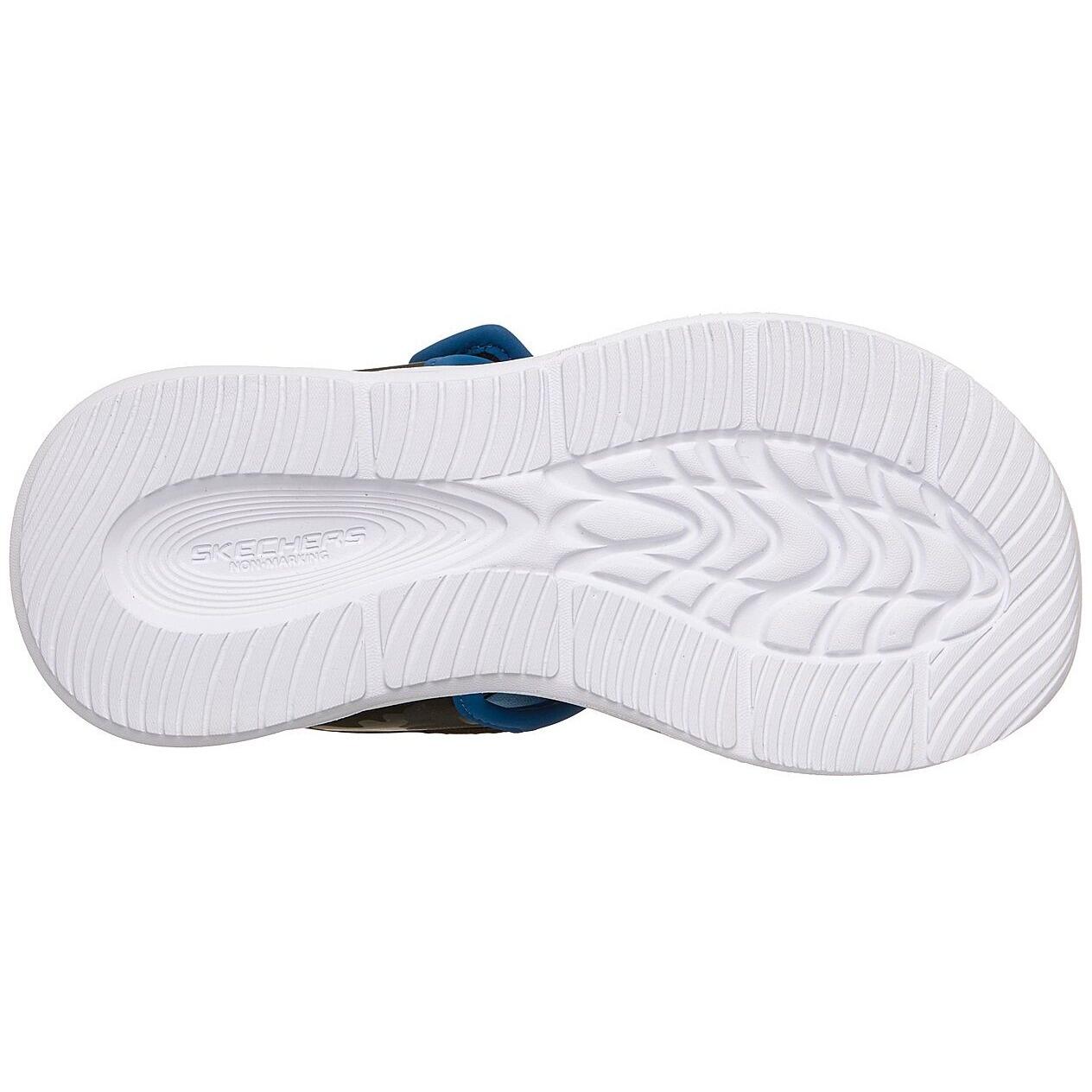 Sandalias Skechers Sola Glow Sandal - Camo Brigh, Azul, Niños 4/5