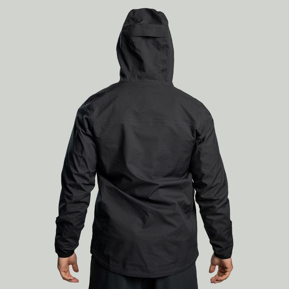 Uomo trekking giacca impermeabile nera Vertex 3/7