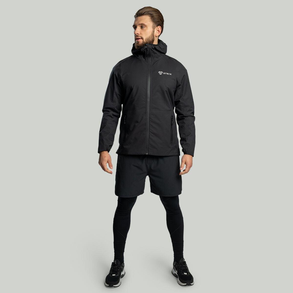 Uomo trekking giacca impermeabile nera Vertex 5/7