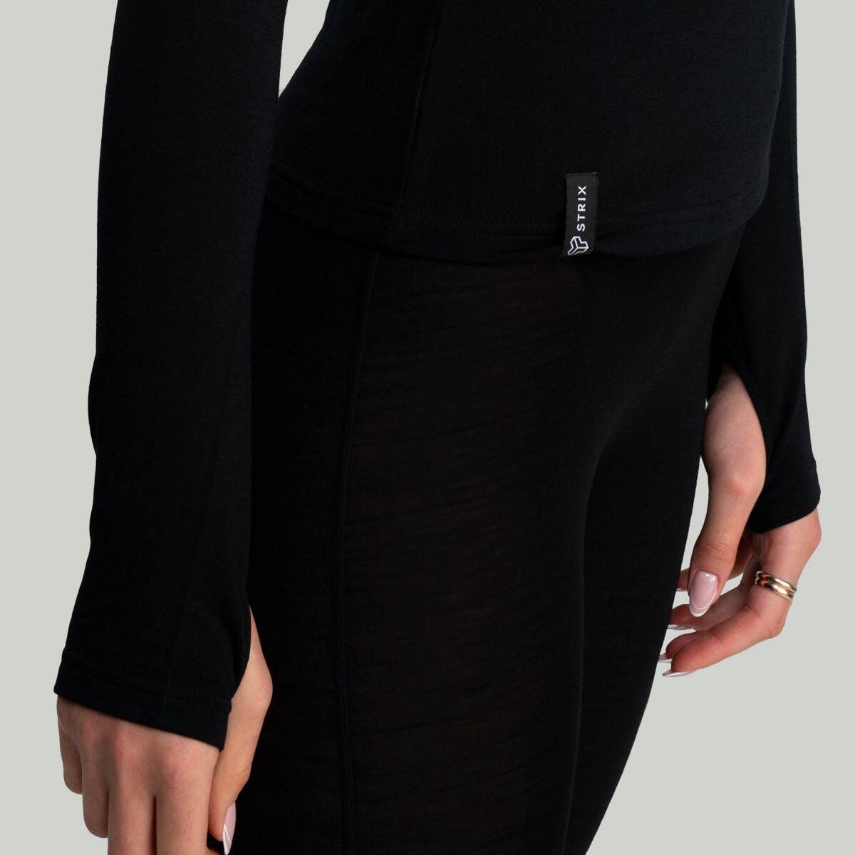 Donna sci maglia termica Black MERINO I 2/4