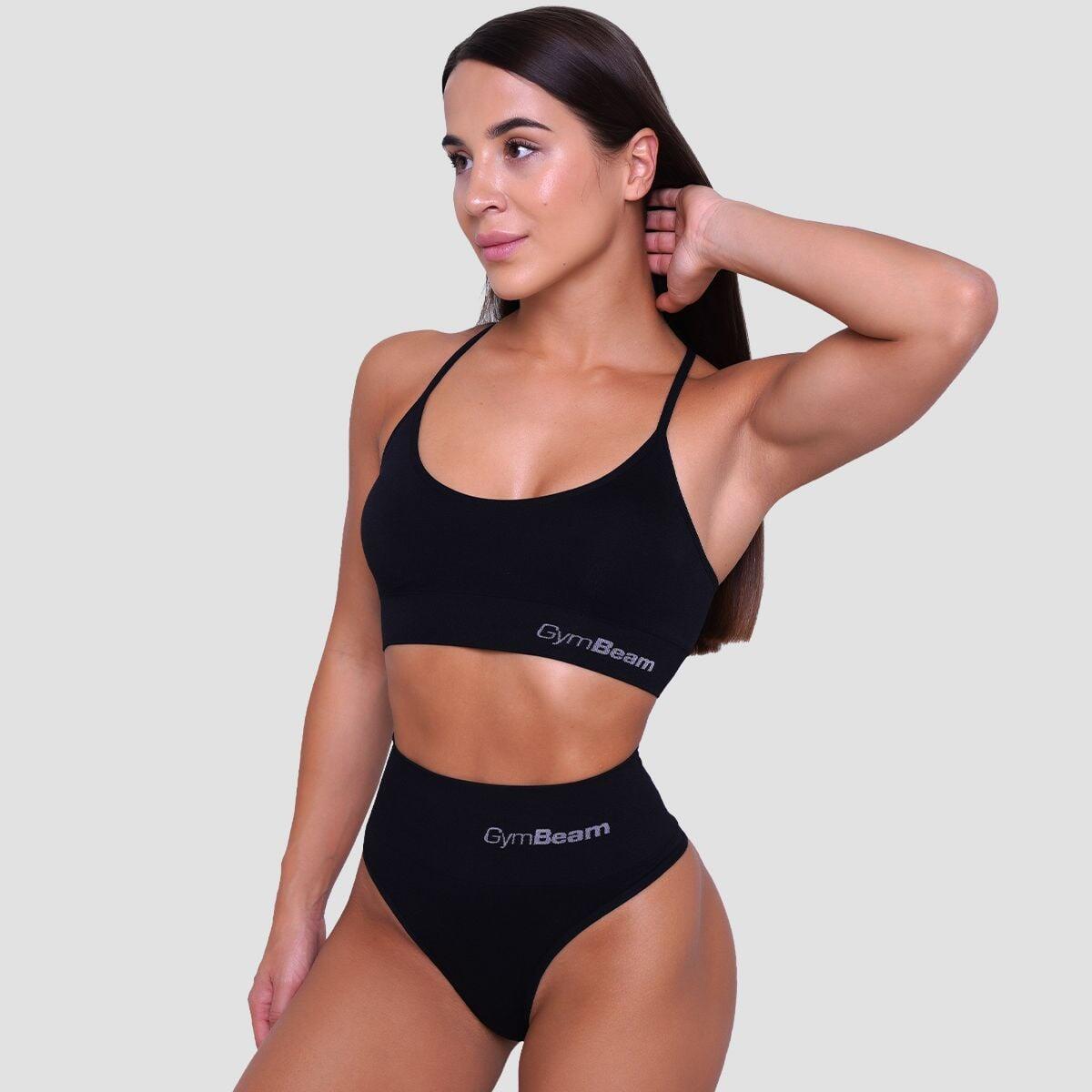Donna slip brasiliana senza cuciture nera 5/7