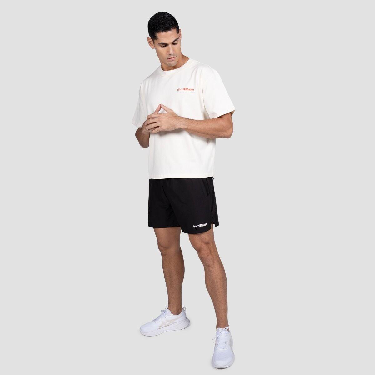 Unisex fitness t-shirt oversize Cream Prague 6/7