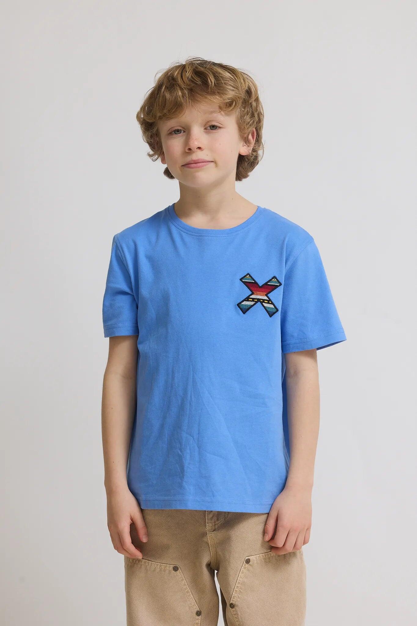 Camiseta Kids Blue Banana Jay Blue de Algodón 100% Orgánico 1/6