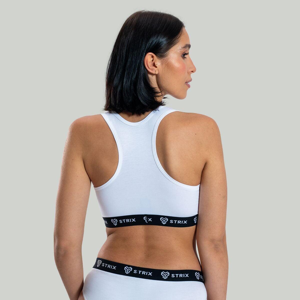 Donna reggiseno sportivo traspirante bianco Essential 2/6