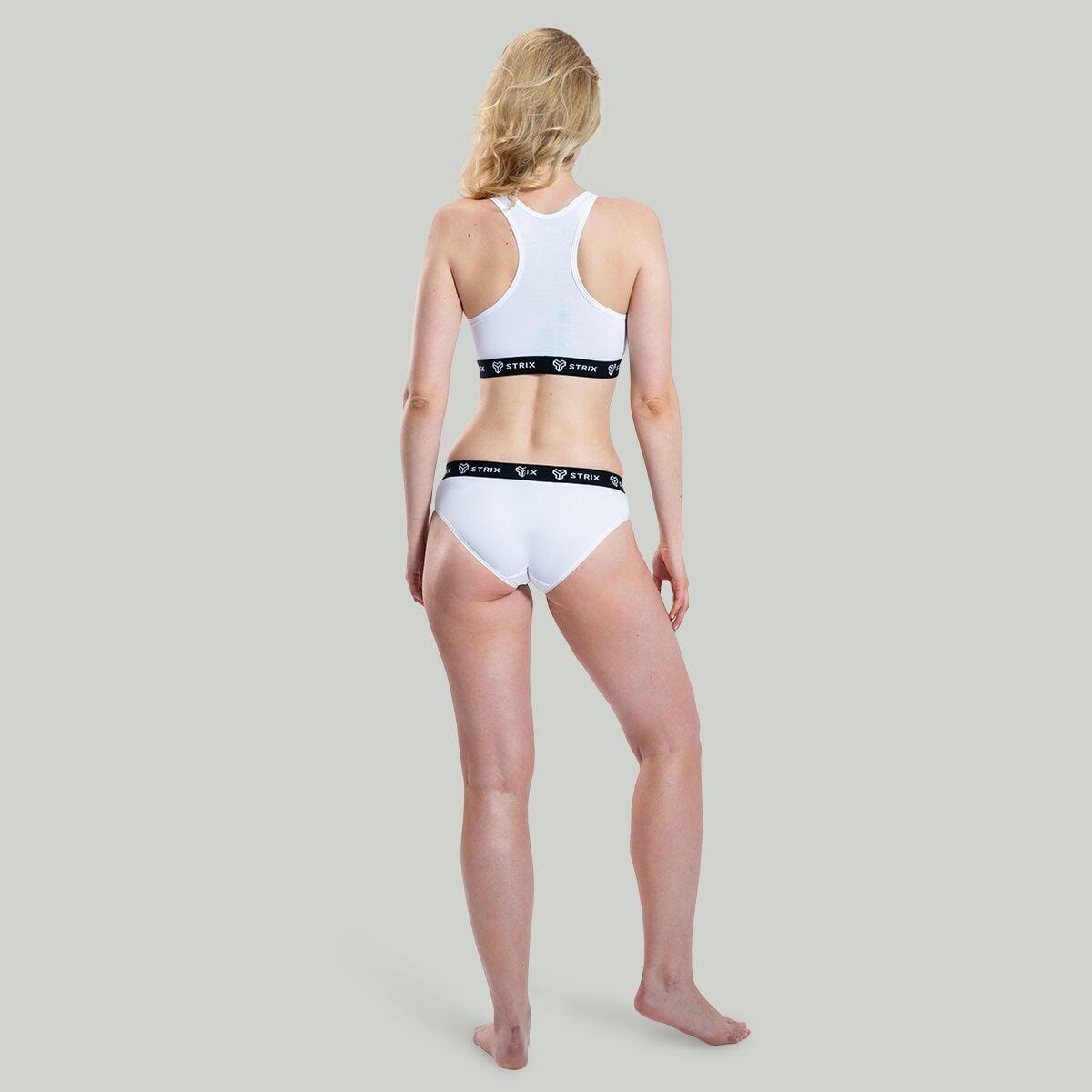 Donna reggiseno sportivo traspirante bianco Essential 5/6
