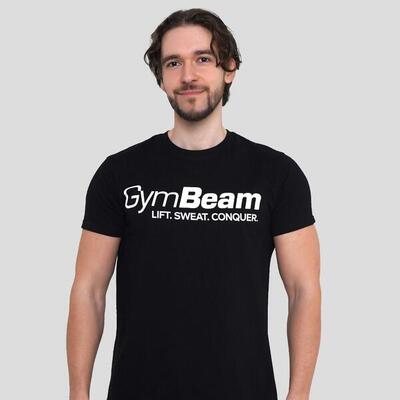 Uomo palestra maglietta cotone nera Lift