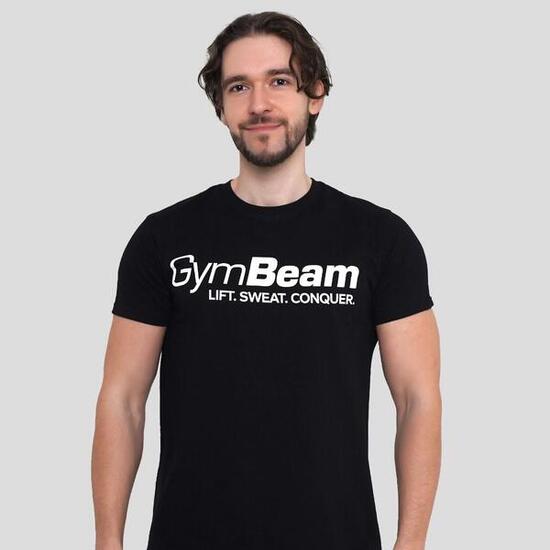 Uomo palestra maglietta cotone nera Lift