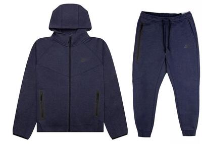 Nike Tech Fleece Windrunner felpa zip e joggers Obsidian/Black