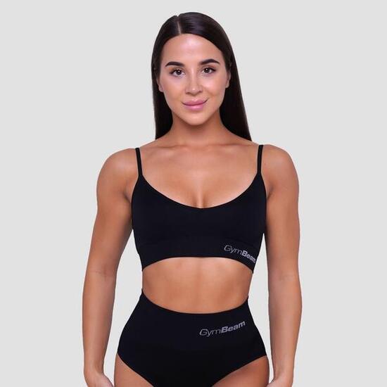 Donna palestra reggiseno sportivo senza cuciture Black Triangle
