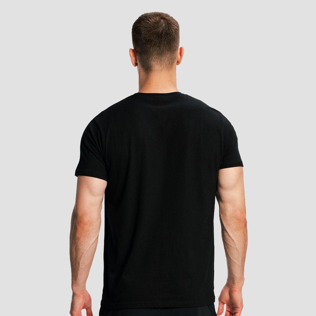 Uomo fitness maglietta basic nera 3/6