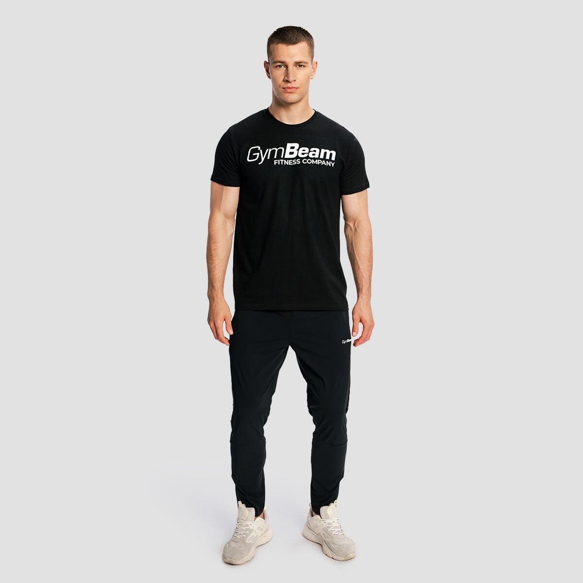 Uomo fitness maglietta basic nera 5/6
