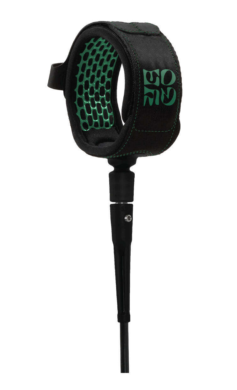 FCS Leash de Surf Comp Essential 6'0 - Noir Vert 1/1