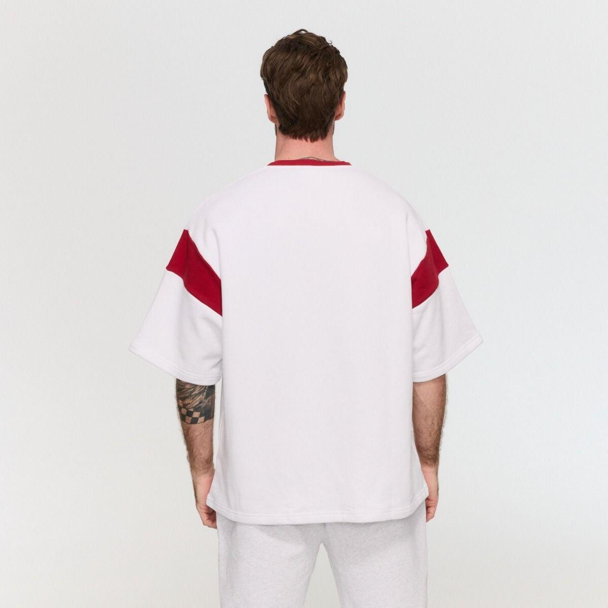 Uomo maglietta 420 GSM bianca Varsity 3/6