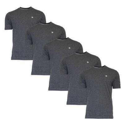 5-pack heren t-shirt vince ronde hals 60% katoen/40% polyester
