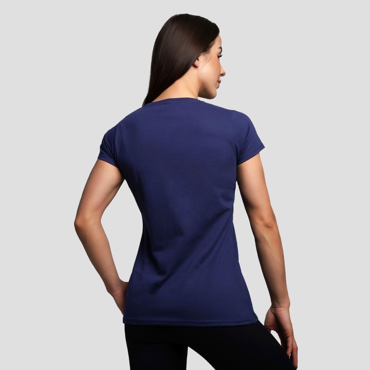 Donna t-shirt traspirante blu navy Basic 3/6