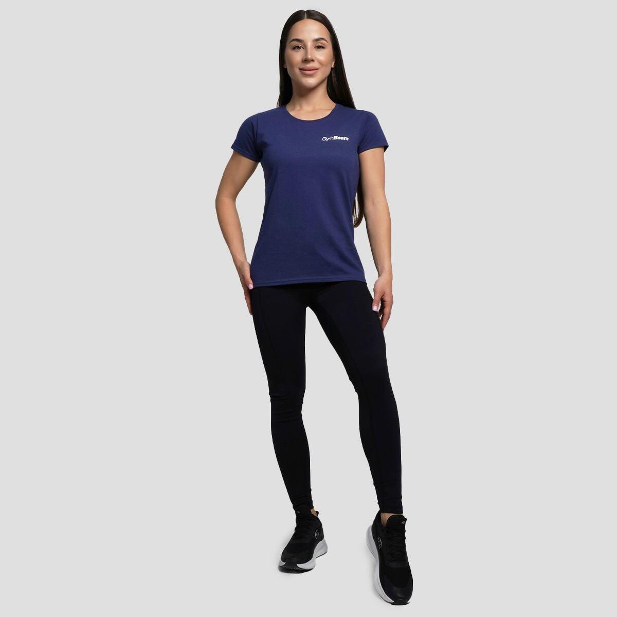 Donna t-shirt traspirante blu navy Basic 5/6
