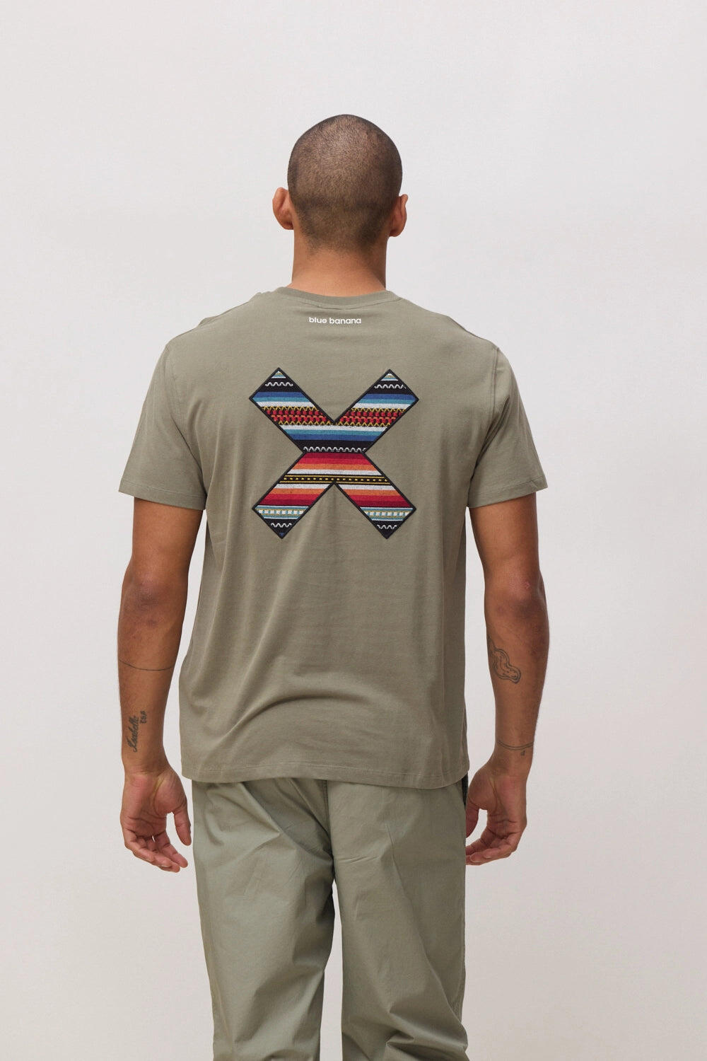 Camiseta Blue Banana Caqui de Algodón 100% Orgánico 2/6