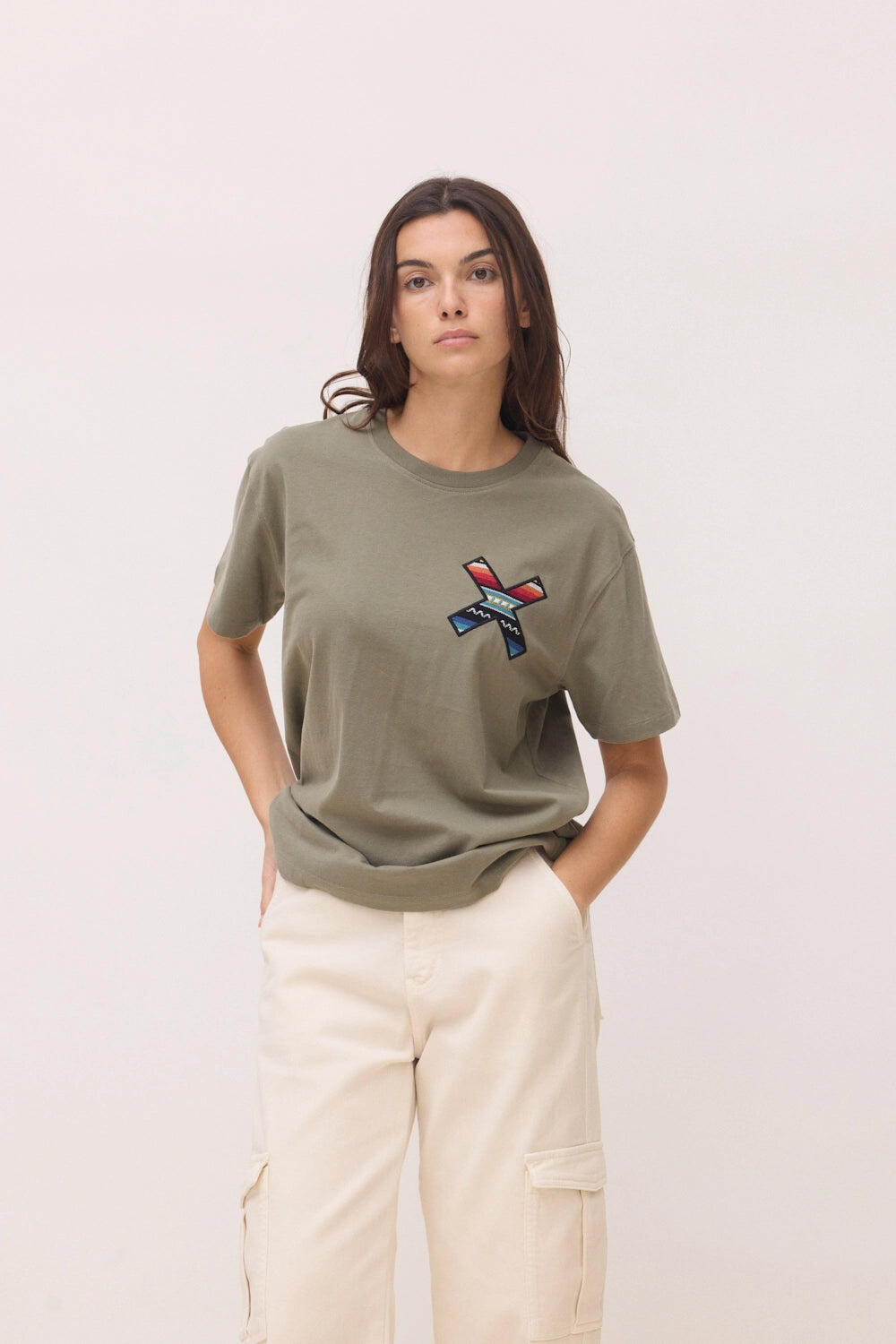Camiseta Blue Banana Caqui de Algodón 100% Orgánico 4/6