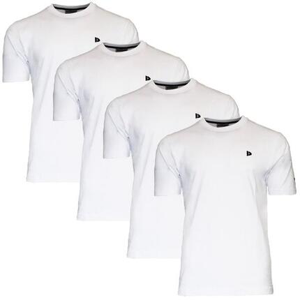 Lot de 4 t-shirts homme Vince, col rond, 100 % coton