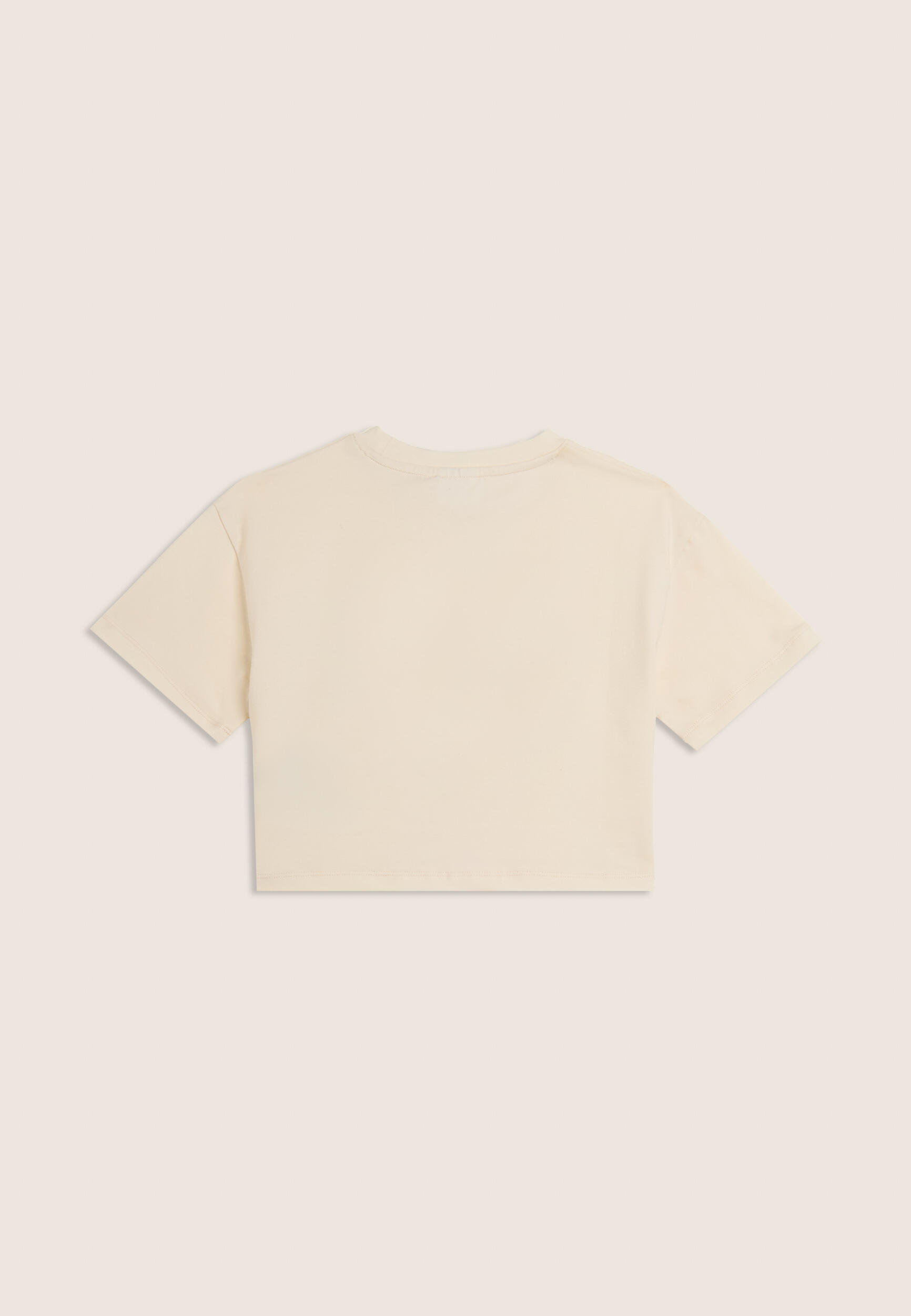 T-shirt Junior cropped con stampa loghi multipli 2/3
