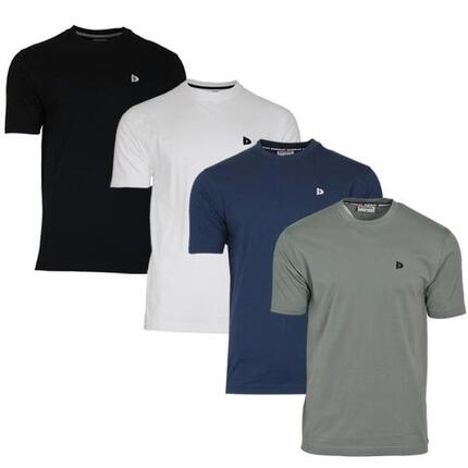 Lot de 4 t-shirts homme Vince, col rond, 100 % coton