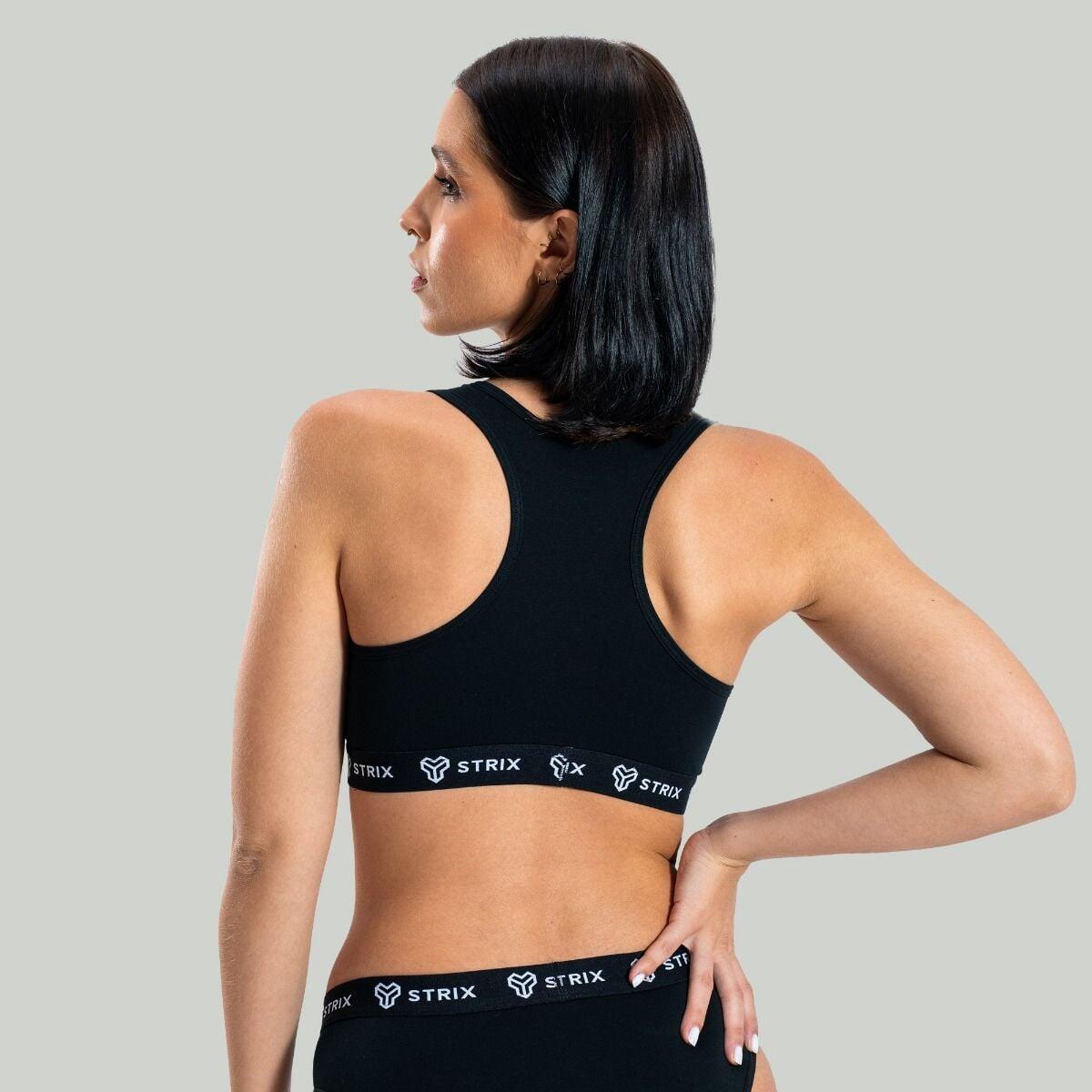 Donna reggiseno sportivo traspirante nero Essential 3/6