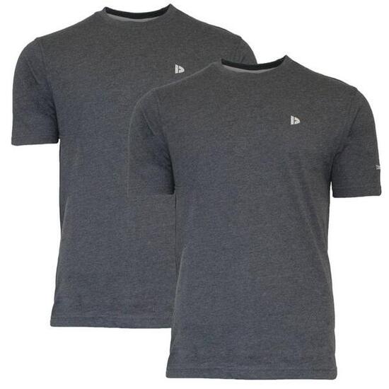 Lot de 2 t-shirts homme Vince à col rond, 60 % coton / 40 % polyester