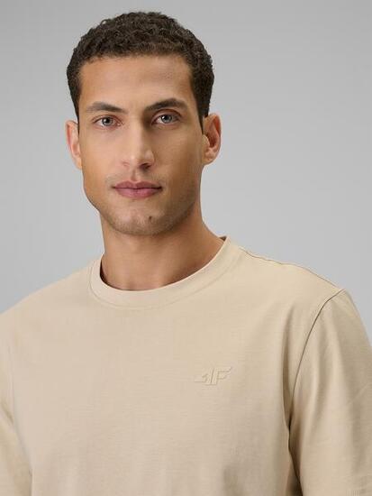 T-shirt regular gładki męski 4F 4FRSS26TTSHM4261