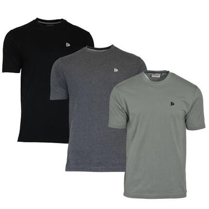 Lot de 3 t-shirts homme Vince à col rond, 60 % coton / 40 % polyester