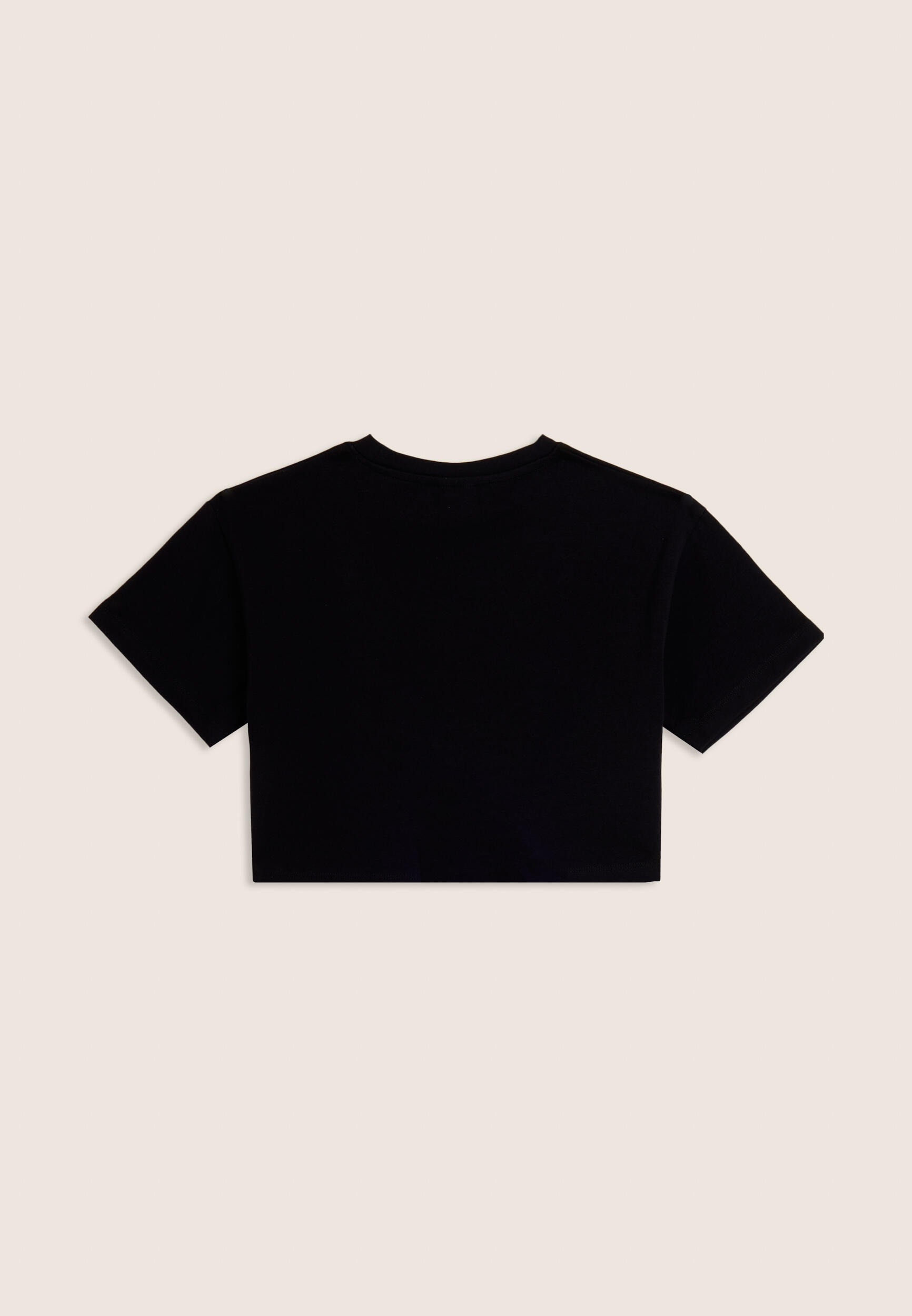T-shirt Junior cropped con stampa loghi multipli 2/3