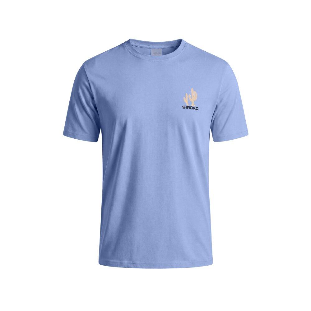 Camiseta de gravel manga corta algodón hombre Chaser Blue Azul 6/6