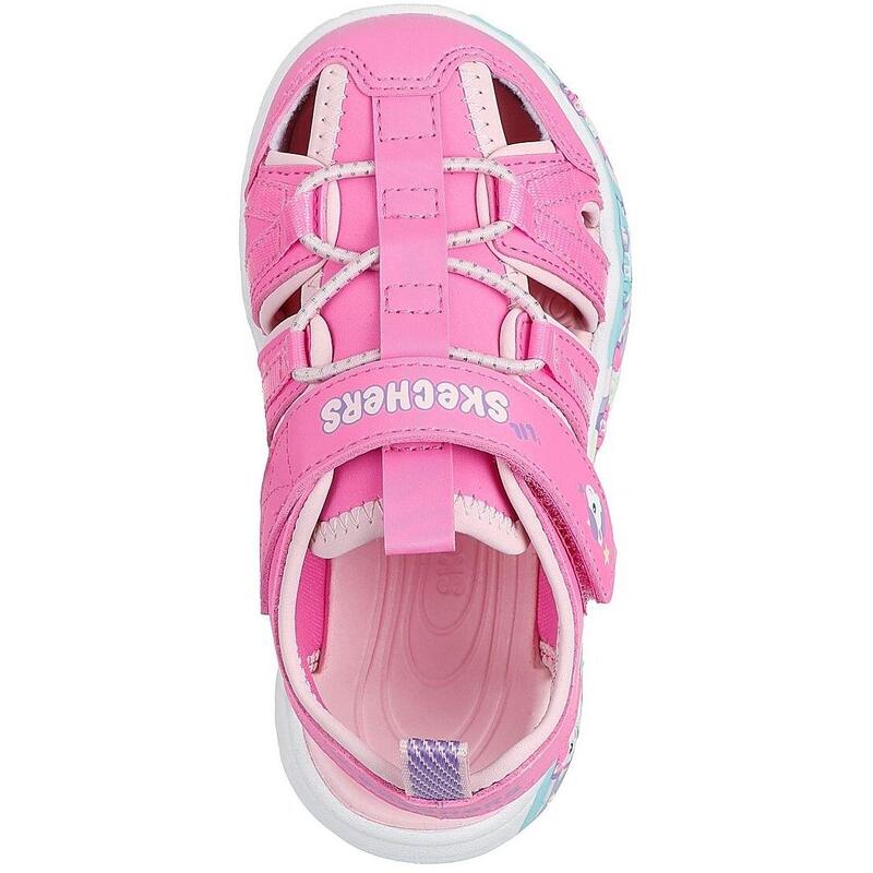Sandale copii Skechers Play Scene Splash - Cute Crew, Roz