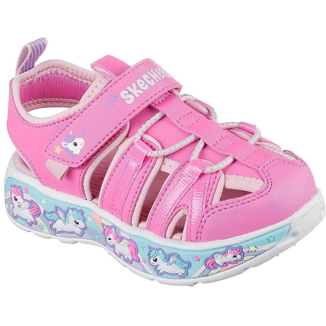 Sandale copii Skechers Play Scene Splash - Cute Crew, Roz