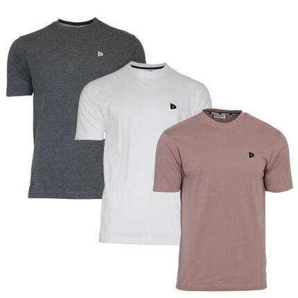 Lot de 3 t-shirts homme Vince à col rond, 60 % coton / 40 % polyester