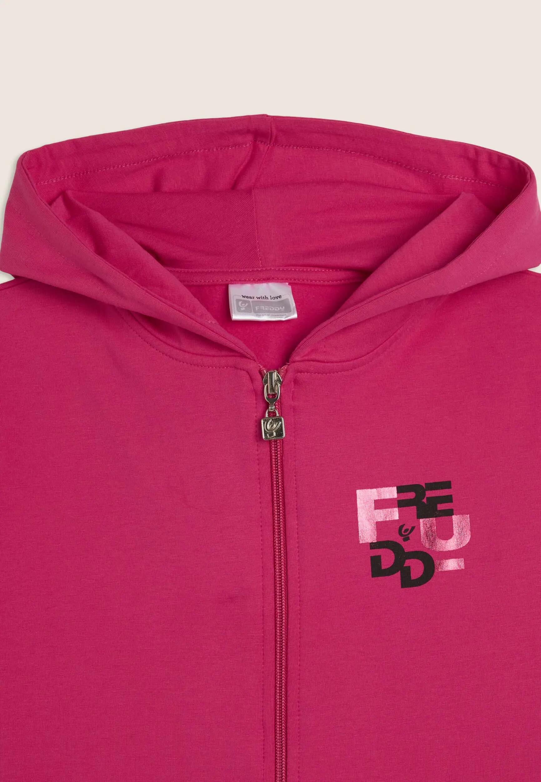 Tuta Junior full-zip con cappuccio e tasche a marsupio 3/3