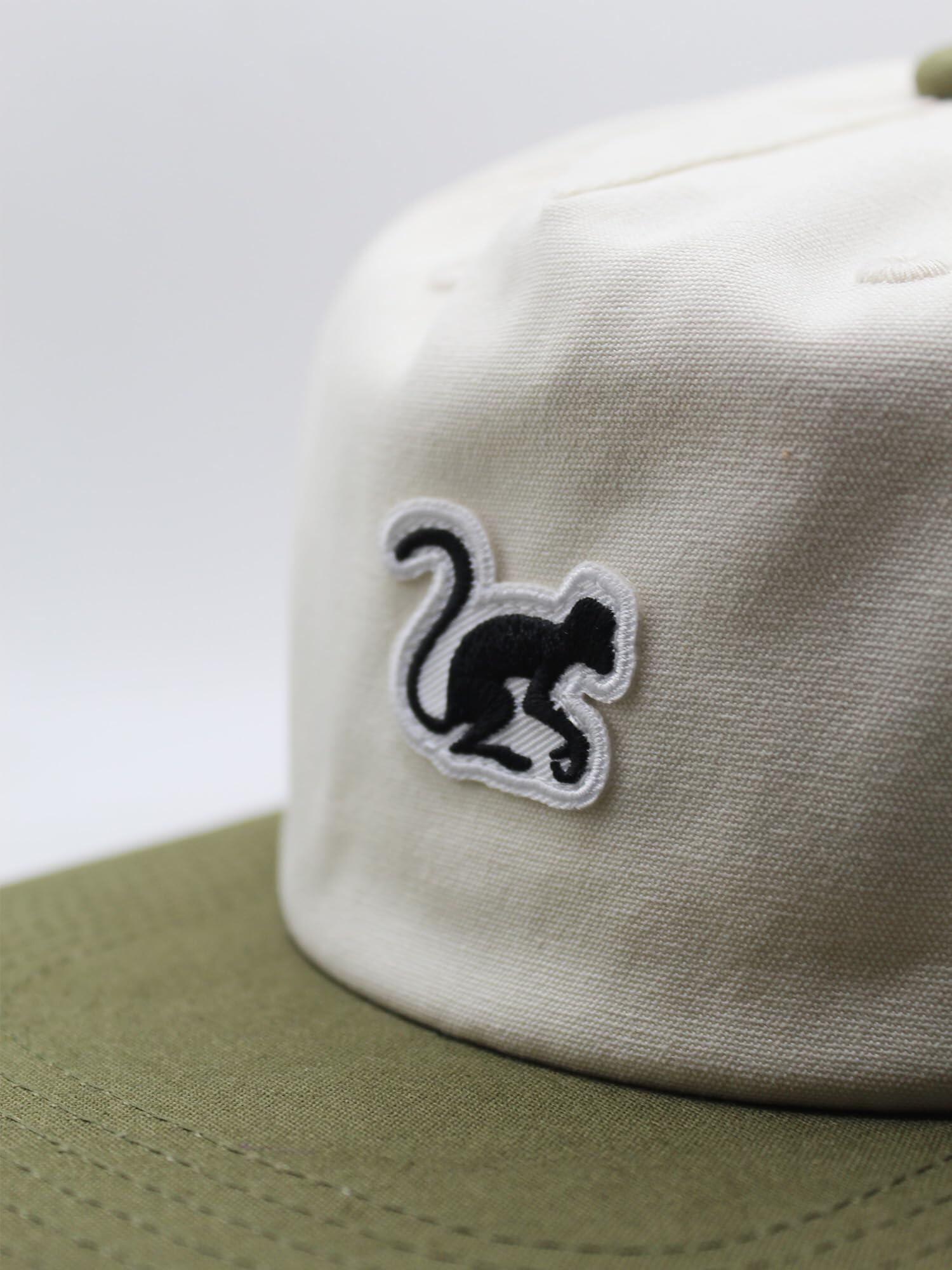 Gorra 5P Hombre/Mujer - Algodón Orgánico - Talla única (Blanco OLiva) 2/5