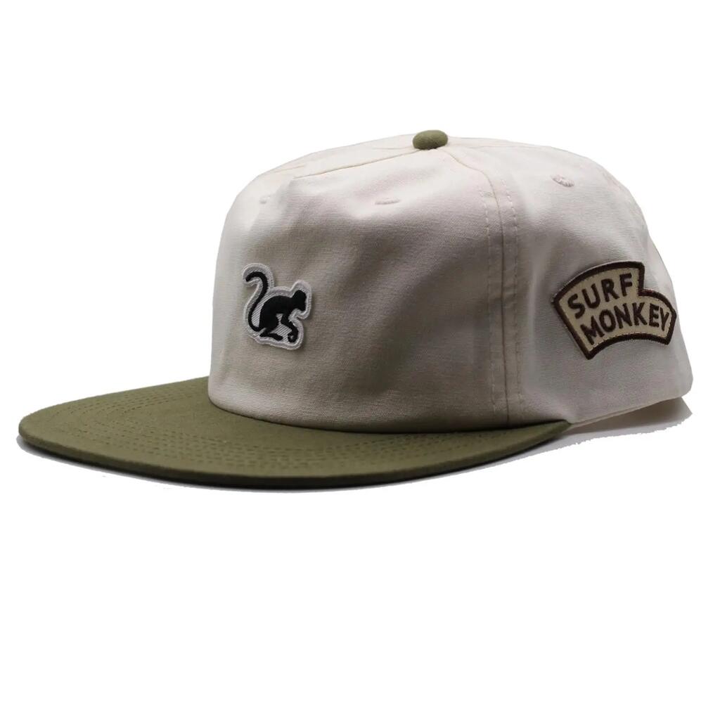 5P Cap for Men/Women -  Cotton - One Size (Olive White)