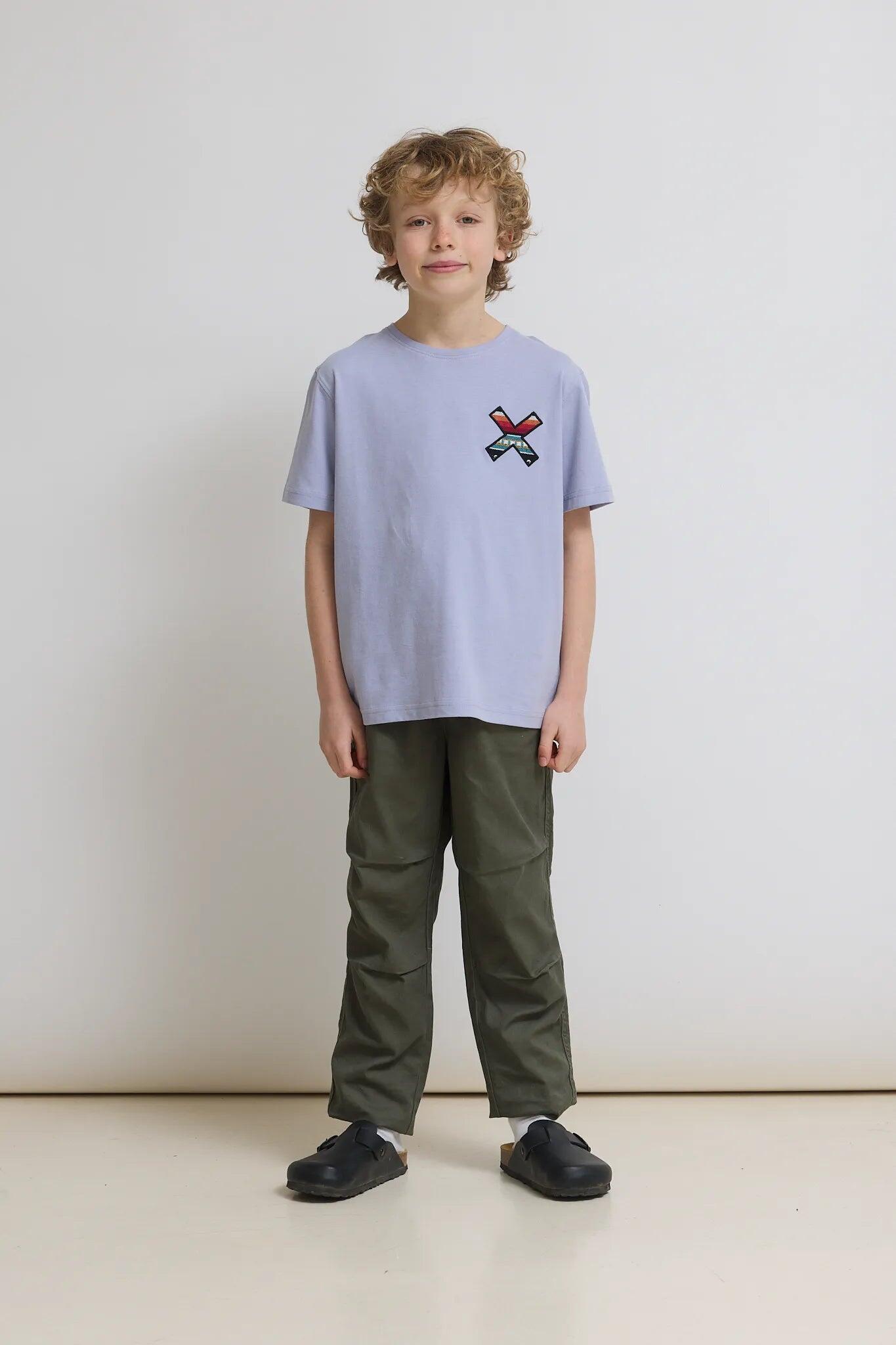 Camiseta Kids Blue Banana Pine Green de Algodón 100% Orgánico 3/6