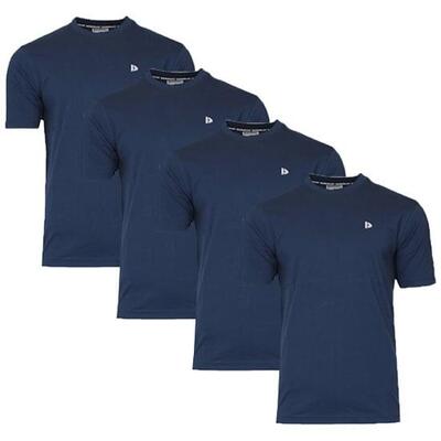 4-pack heren t-shirt vince ronde hals 100% katoen