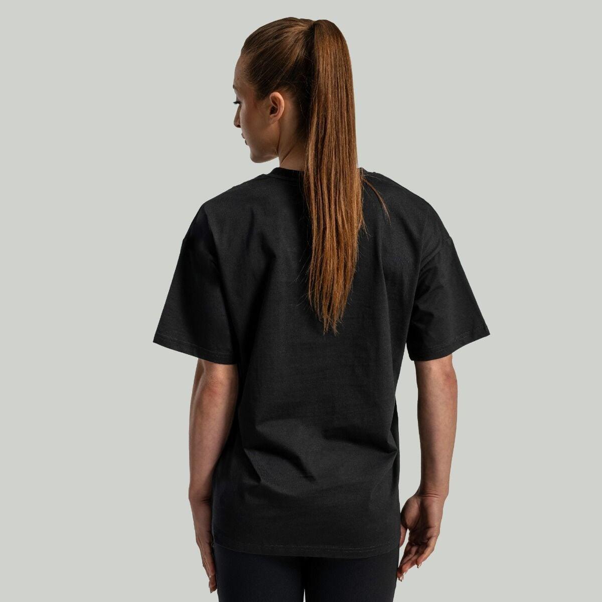 Donna palestra t-shirt traspirante nera Lunar 4/6