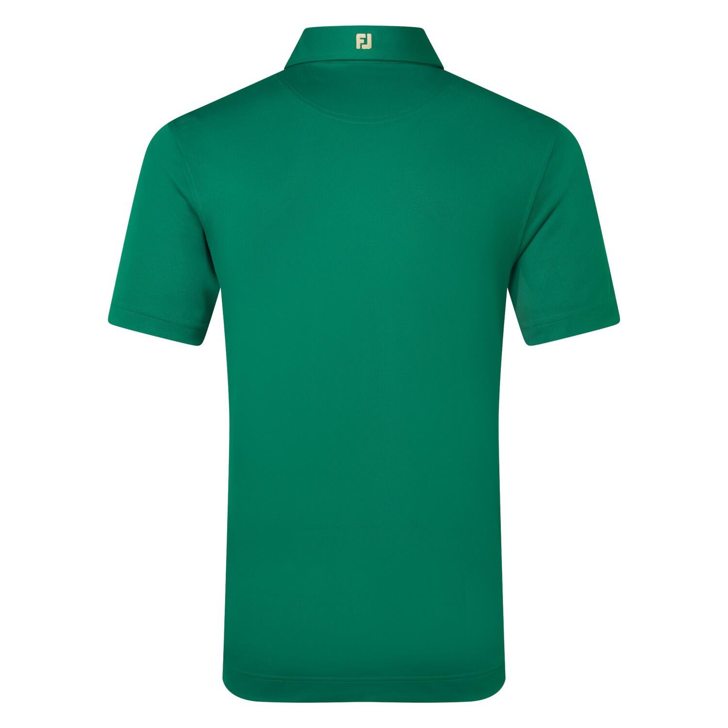 Polo Golf Footjoy Stretch Pique Solid Hombre Verde 3/3