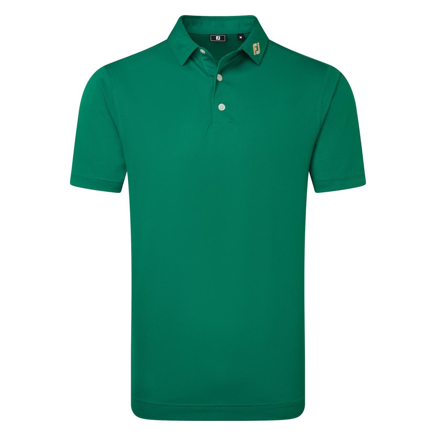 Polo Golf Footjoy Stretch Pique Solid Hombre Verde 2/3