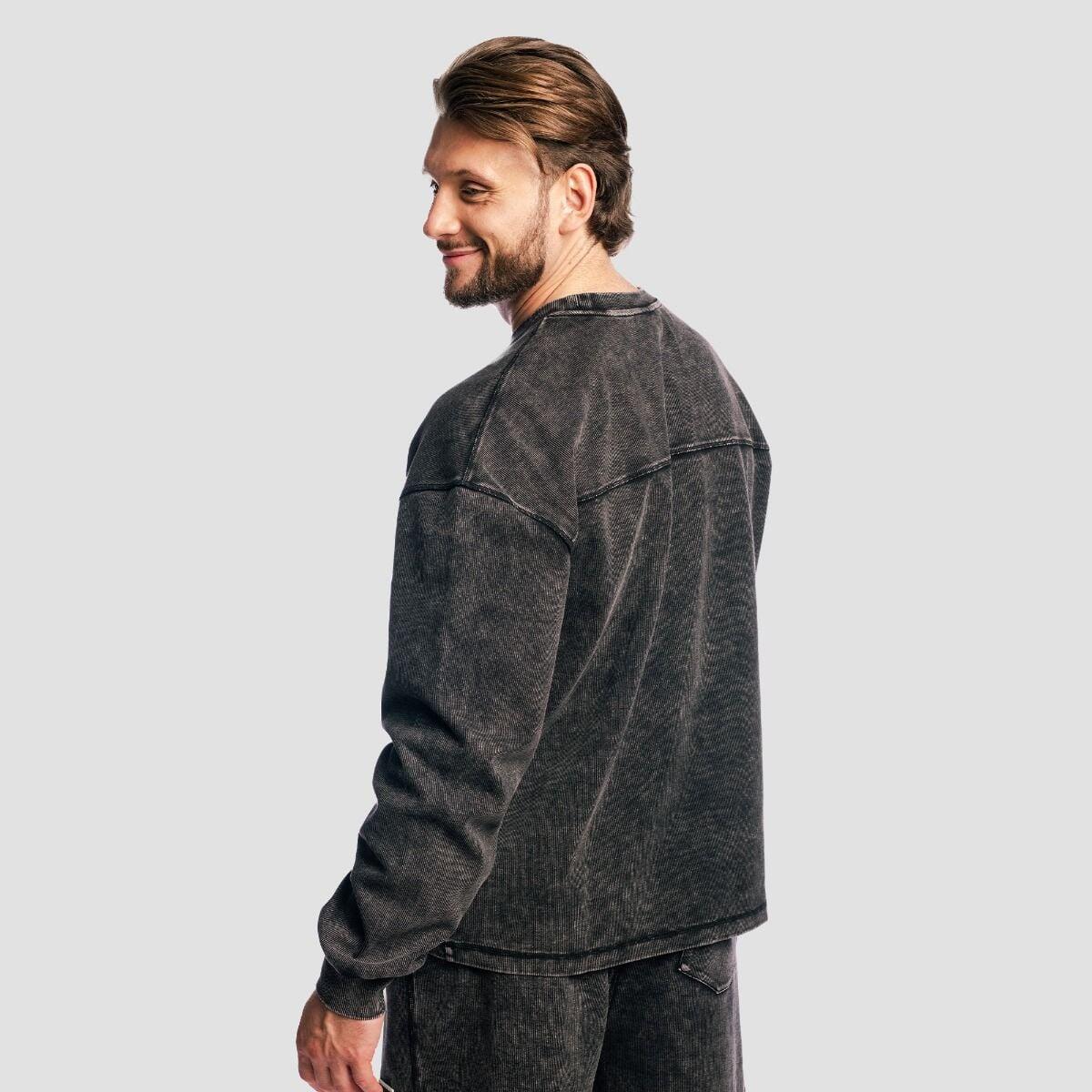 Uomo felpa morbida nera Aura 4/7