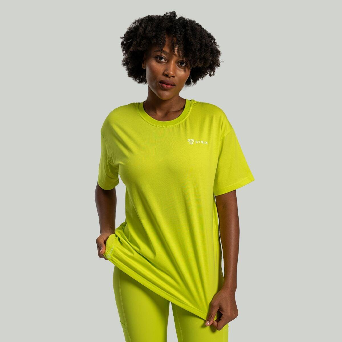 Donna palestra t-shirt traspirante Chartreuse Lunar 3/6
