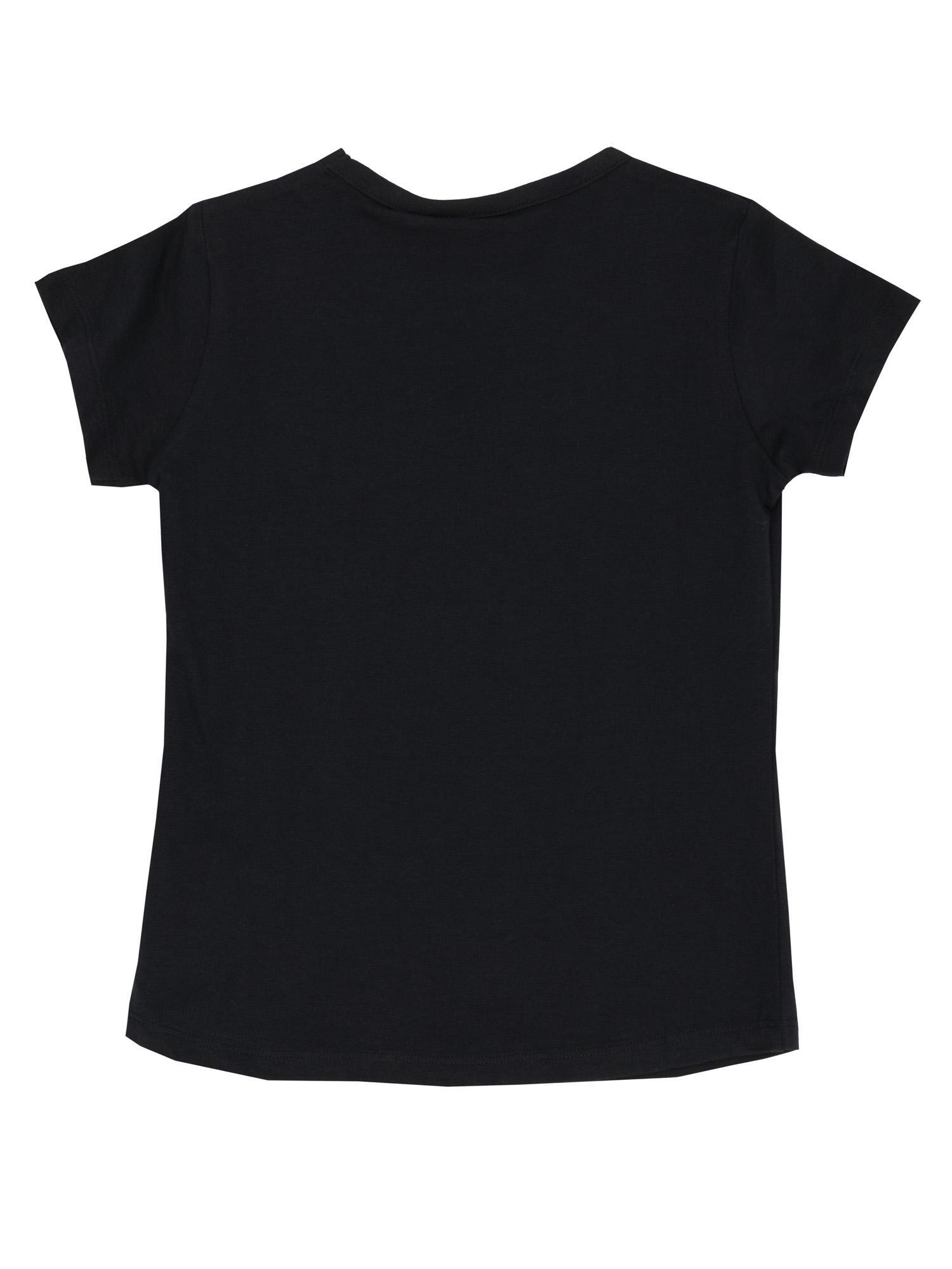 Camiseta niña Leone manga corta Negro 2/2