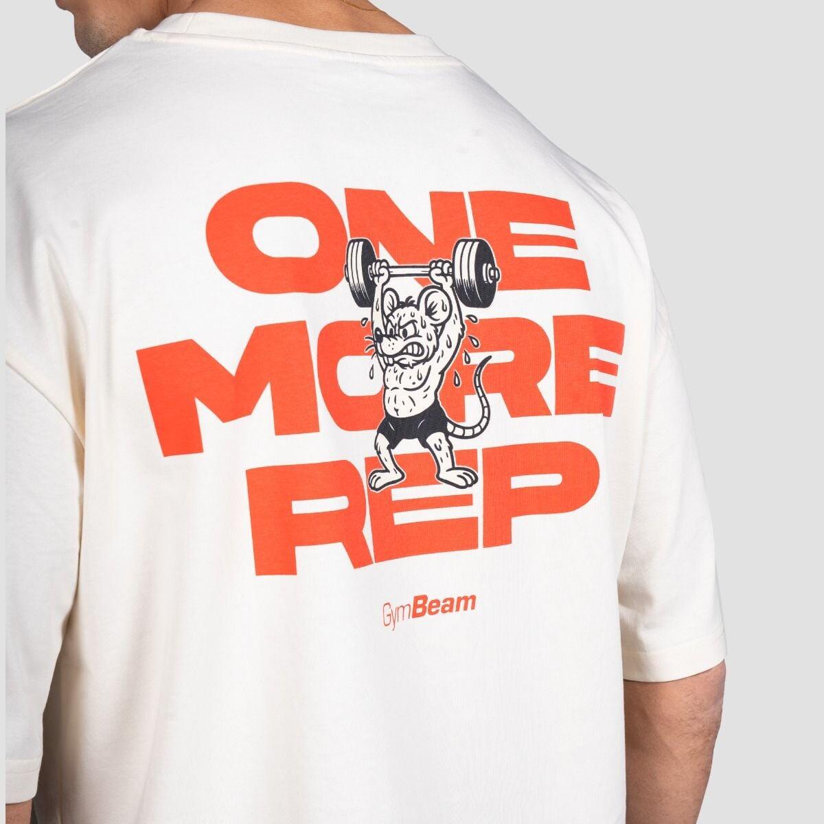Uomo fitness t-shirt cotone crema GymRat 2/6