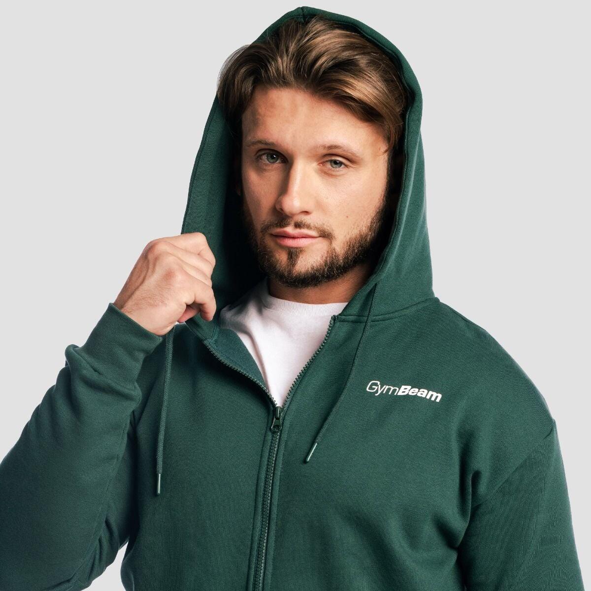 Uomo fitness felpa con cappuccio e zip oversize Forest Zone 3/6