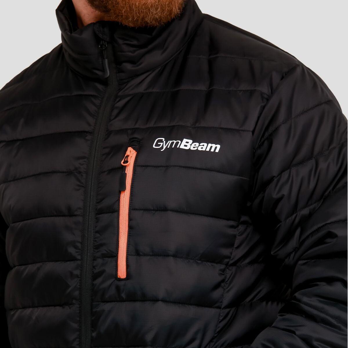 Uomo giacca trapuntata calda Black/Orange 2/7