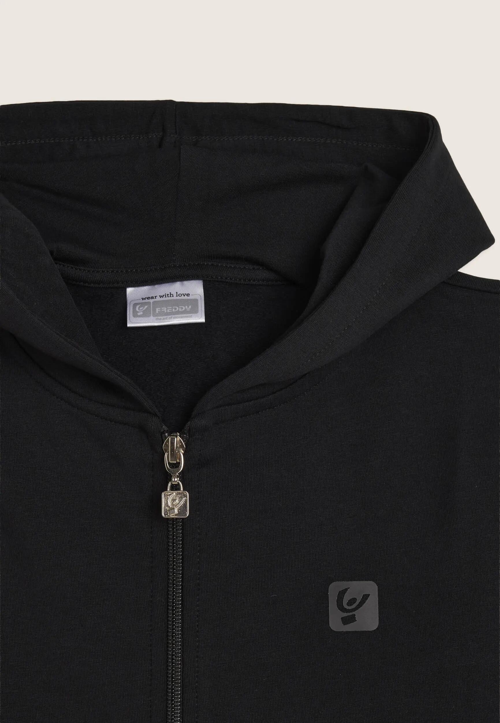 Tuta Junior full-zip con cappuccio e tasche a marsupio 3/3