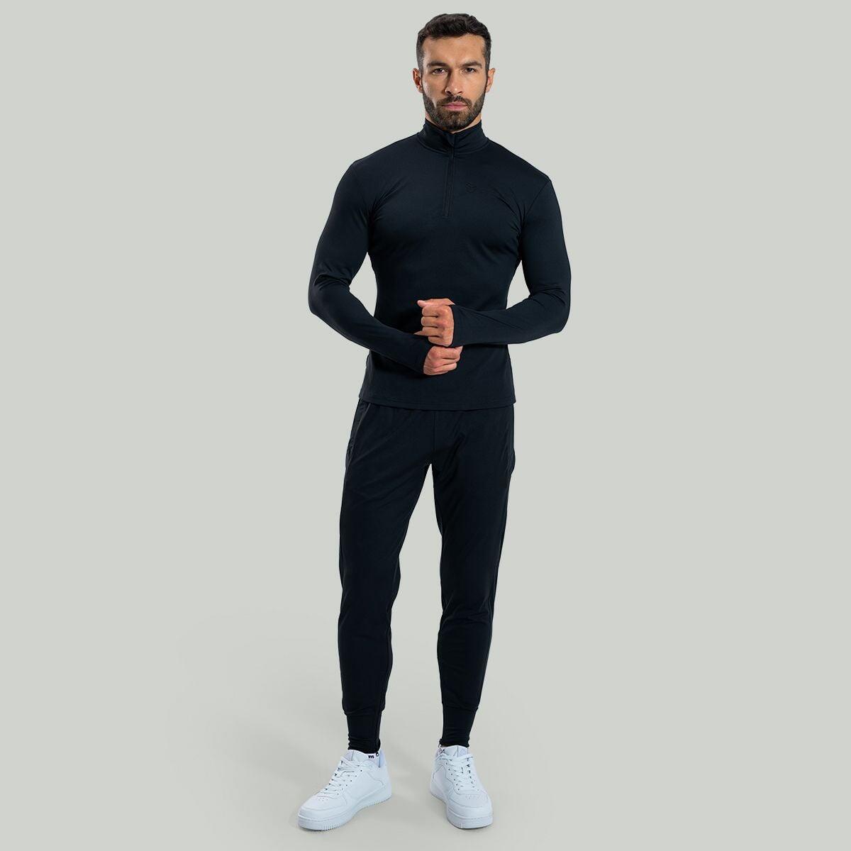 Uomo palestra maglia traspirante nera ULTRA 5/6